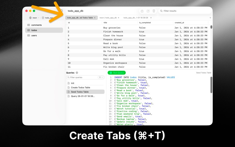 PostgresGUI screenshot