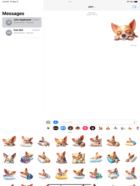 Screenshot #4 pour Sleeping Chihuahua Stickers