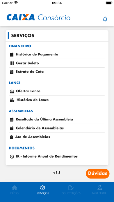 CAIXA Consórcio Screenshot