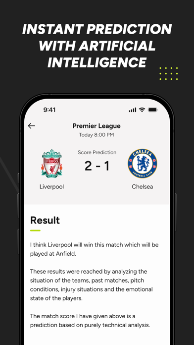 Football AI - Score Prediction Screenshot