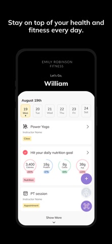 Emily Robinson Fitness screenshot