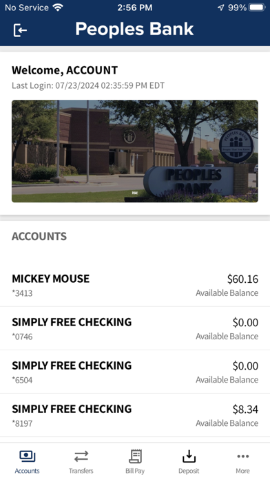 Peoples Bank TX Screenshot