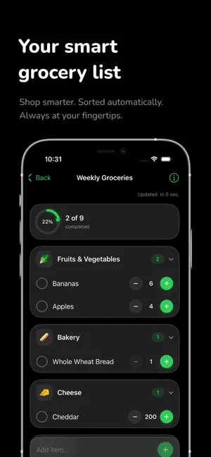 SmartShopr Shopping List screenshot 4