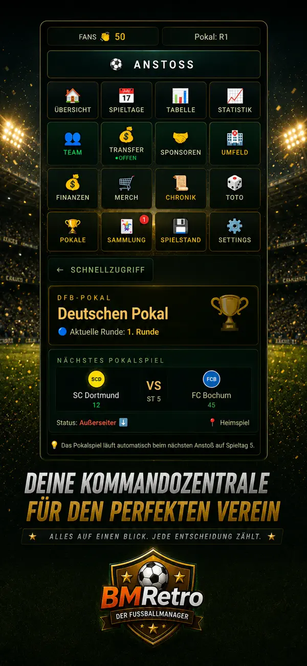 Screenshot #1 pour BMRetro - Der Fussballmanager