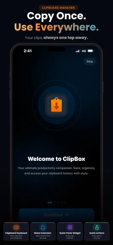 ClipBox &ndash; Copy & Paste Manager 剪贴板管理器应用截图