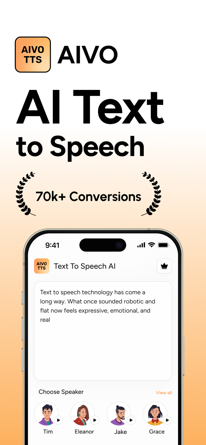 AI Text to Speech and Voice・AIVO