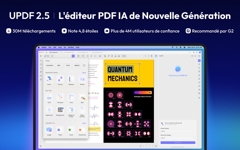 Screenshot #1 pour UPDF : IA Éditer & convertir