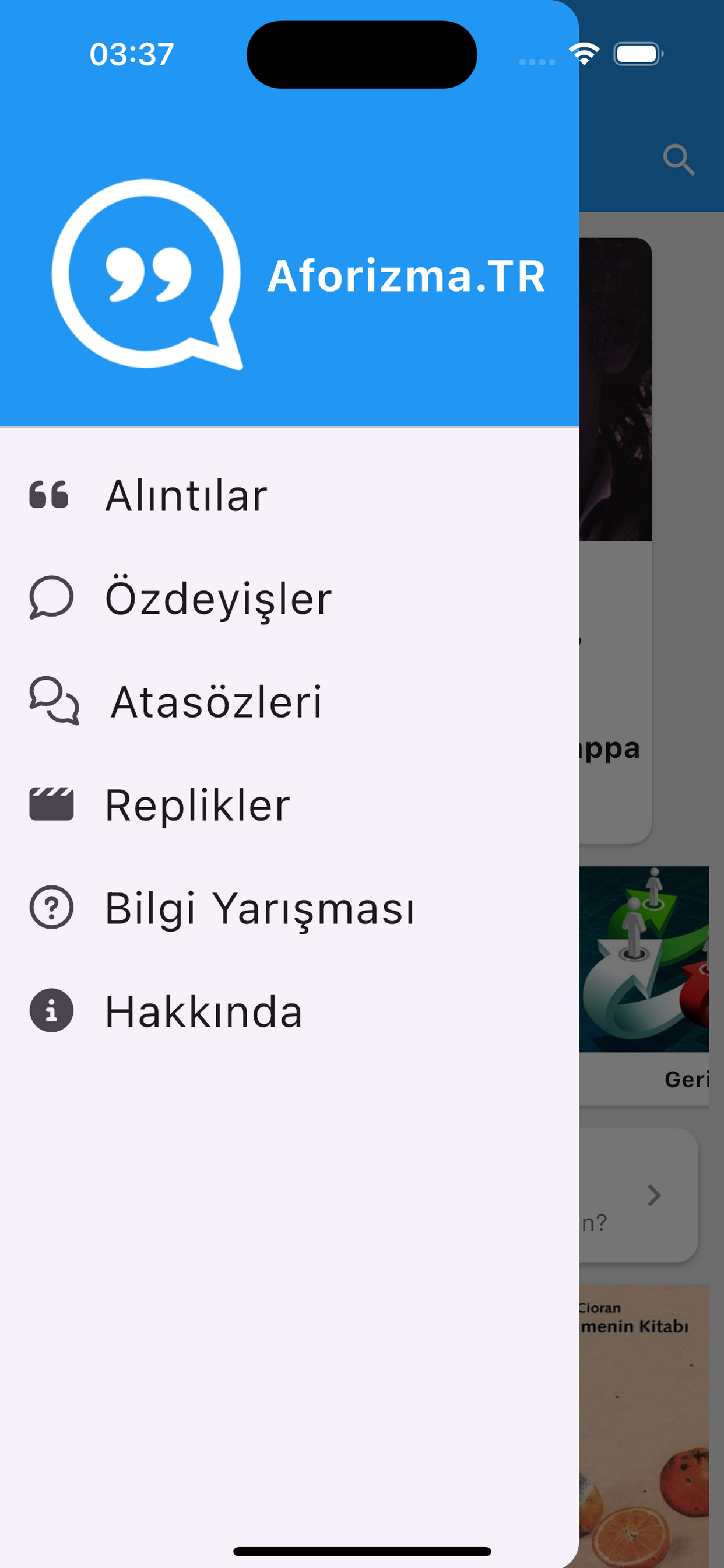 Aforizma.TR Alıntı Söz Replik