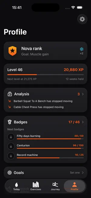 Glöd — Gym Log & Strength screenshot 4