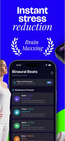 Binaural Beats, Healing Sounds iPhone screenshot
