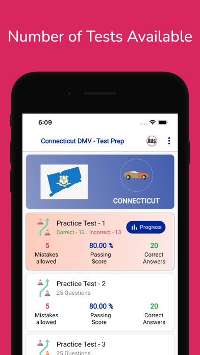 Connecticut DMV CT Permit Prep Screenshot