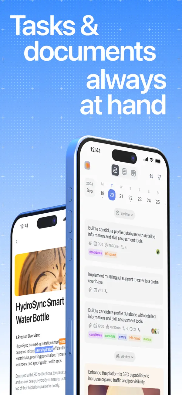 Screenshot #2 pour WEEEK — Tasks, projects, notes