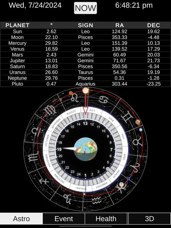 Monad Calendar Clock iPad app afbeelding 8
