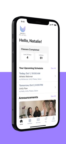 Unify Pilates iPhone screenshot