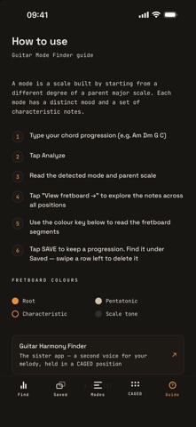 Guitar Mode Finder Screenshot 6 of 6