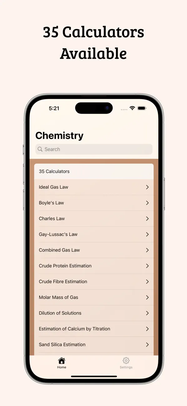 Screenshot #1 pour Chemistry Calculator