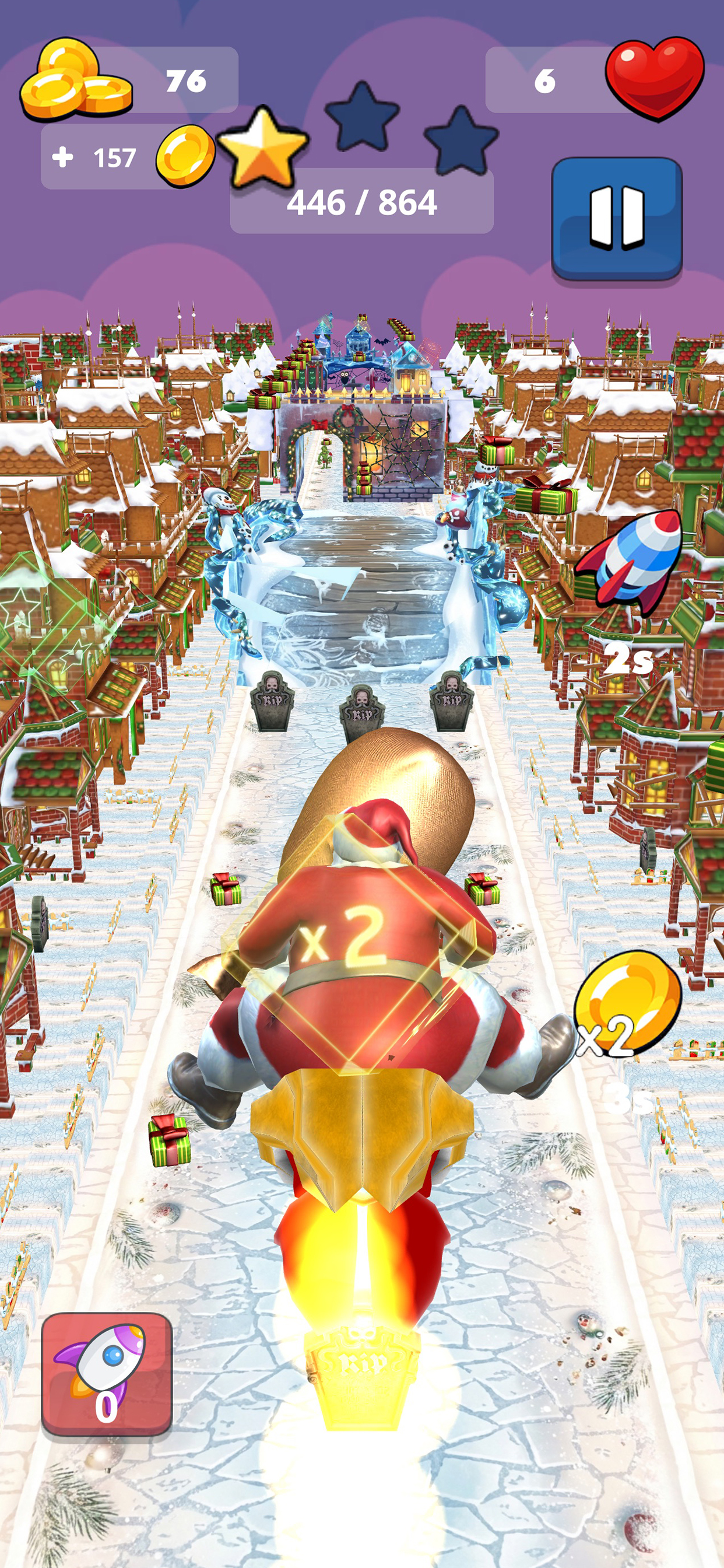 Christmas Run 3D: Santa Game screenshot 4