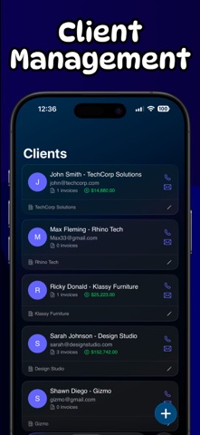 Invoice Generator: Glassica iPhone screenshot
