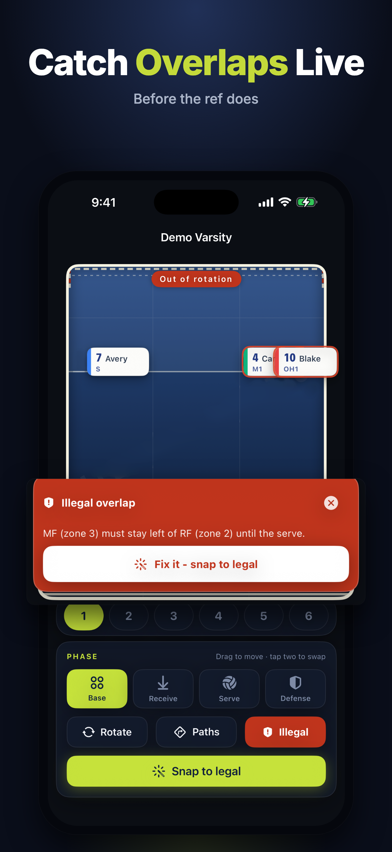 Volleyball Rotations Coach screenshot 2