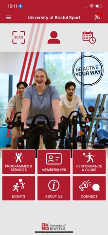 University of Bristol Sport app screenshot