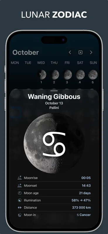 Moon Phase & Widgets - Lunar screenshot 4 of 10
