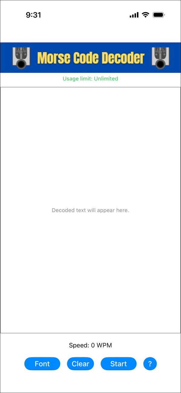 CW Decoder screenshot 3