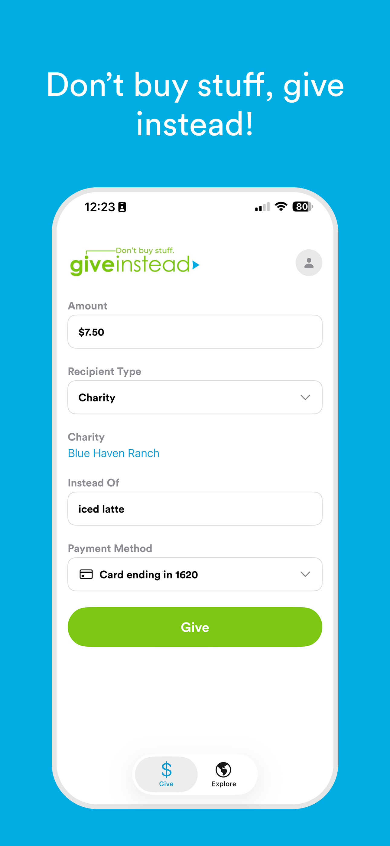 GiveInstead