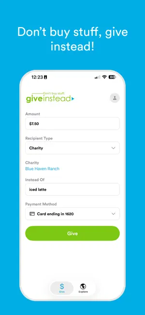 GiveInstead screenshot 1