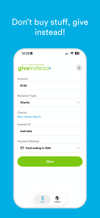 GiveInstead Screenshot 1 of 5