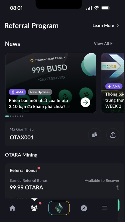 Imota - Web3 Mining & Earning