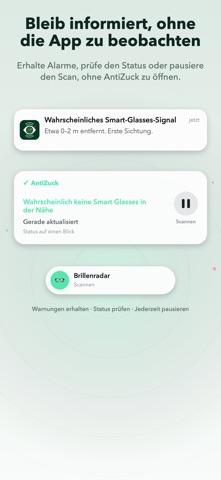 Antizuck Smart Glasses Scanner App Store preview screenshot 2