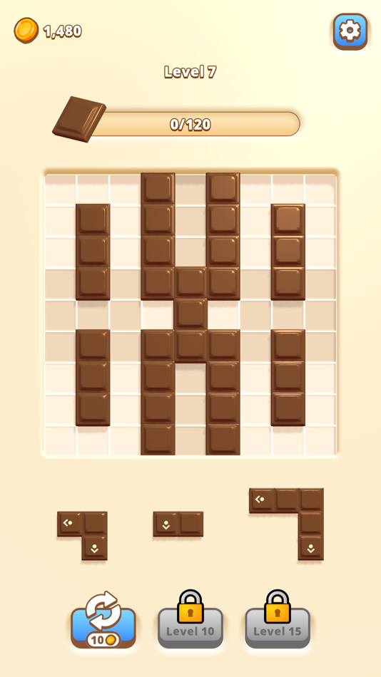 #3. Chocobricks: Block Puzzle! (iOS) By: Lucas Piloto