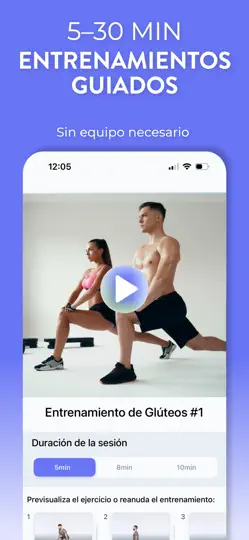 Captura de pantalla de Entrenamientos Diarios:En Casa en iPhone 3