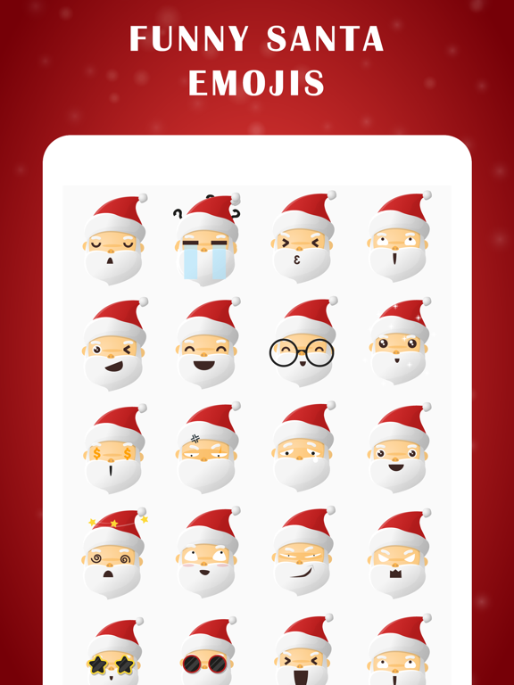 Screenshot #4 pour Santa Emojis