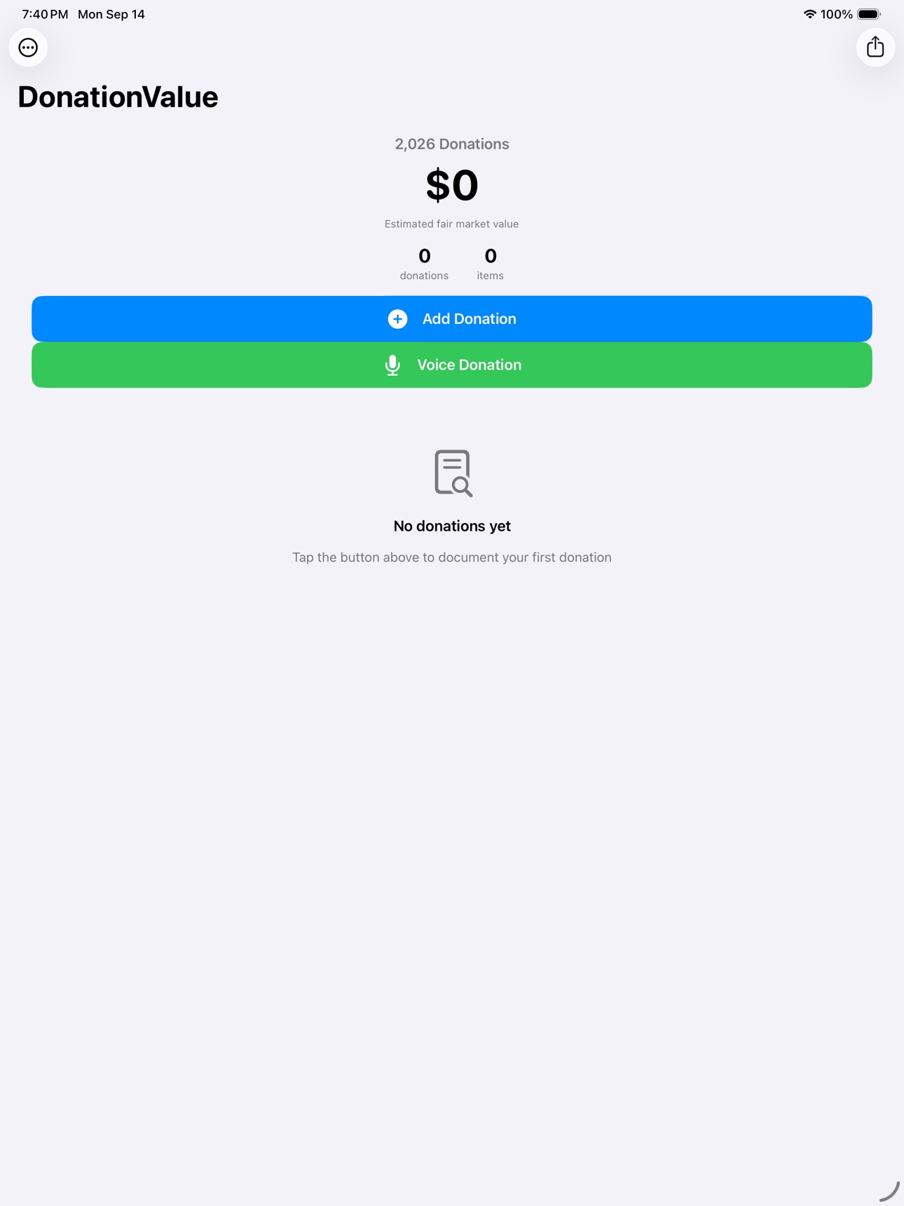 Screenshot 6 of DonationValue: Tax Tracker