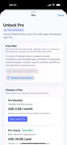 Proceeds Mobile screenshot
