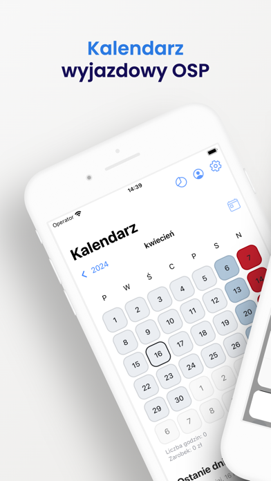 Kalendarz wyjazdowy OSP Screenshot