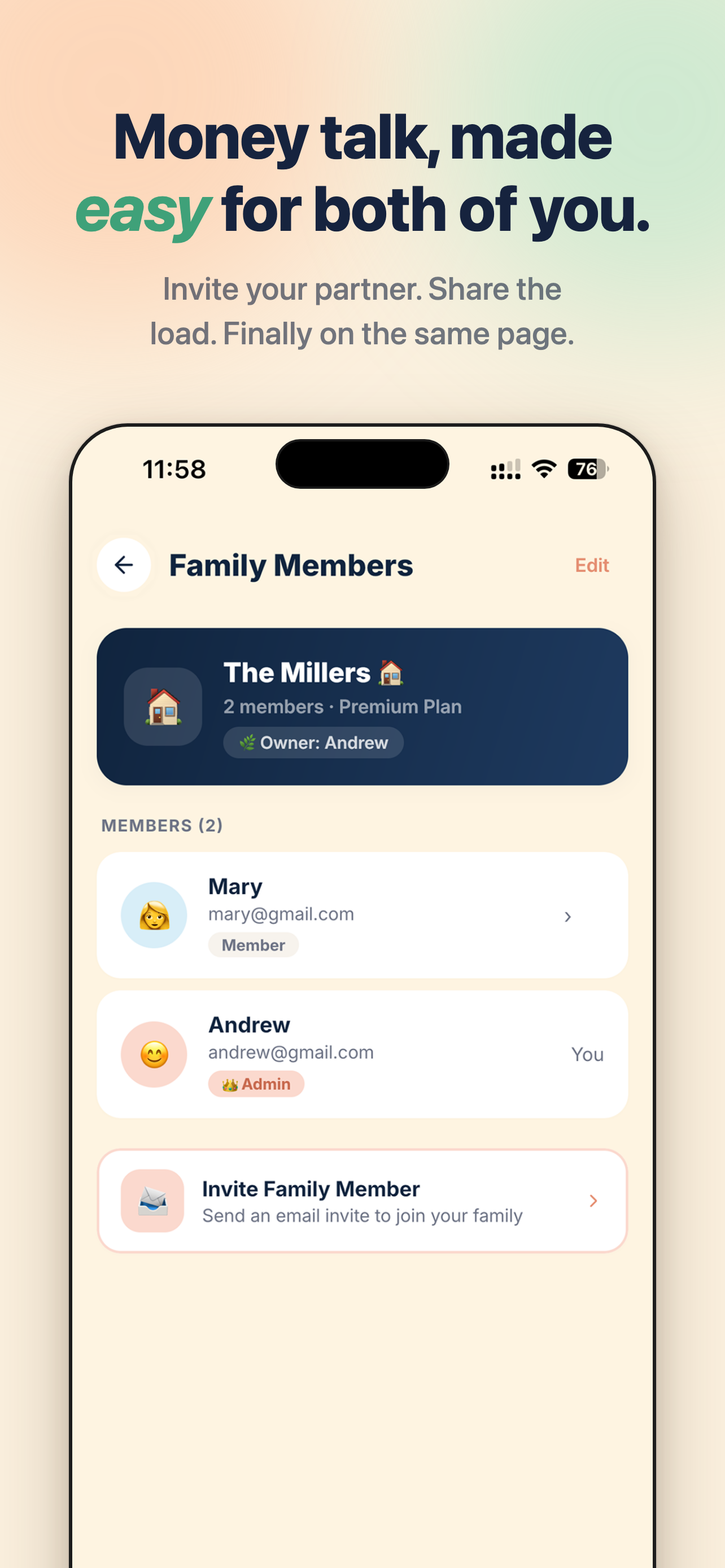 Koru - Family Budget Tracker screenshot 3