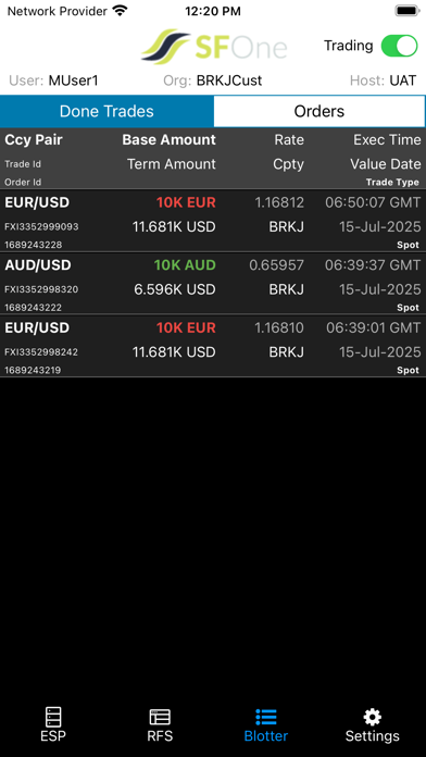 Screenshot #2 pour SFOne FX Trader