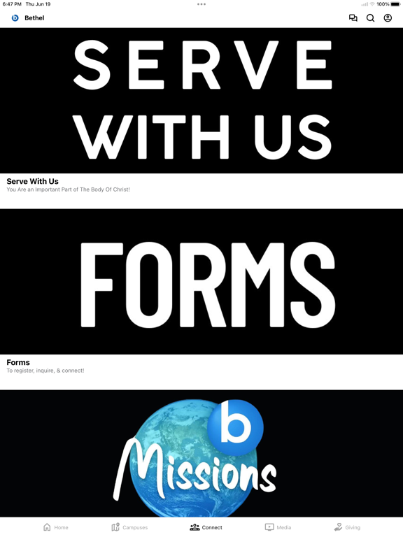 Bethel Chandler iPad screenshot 3 - Education app