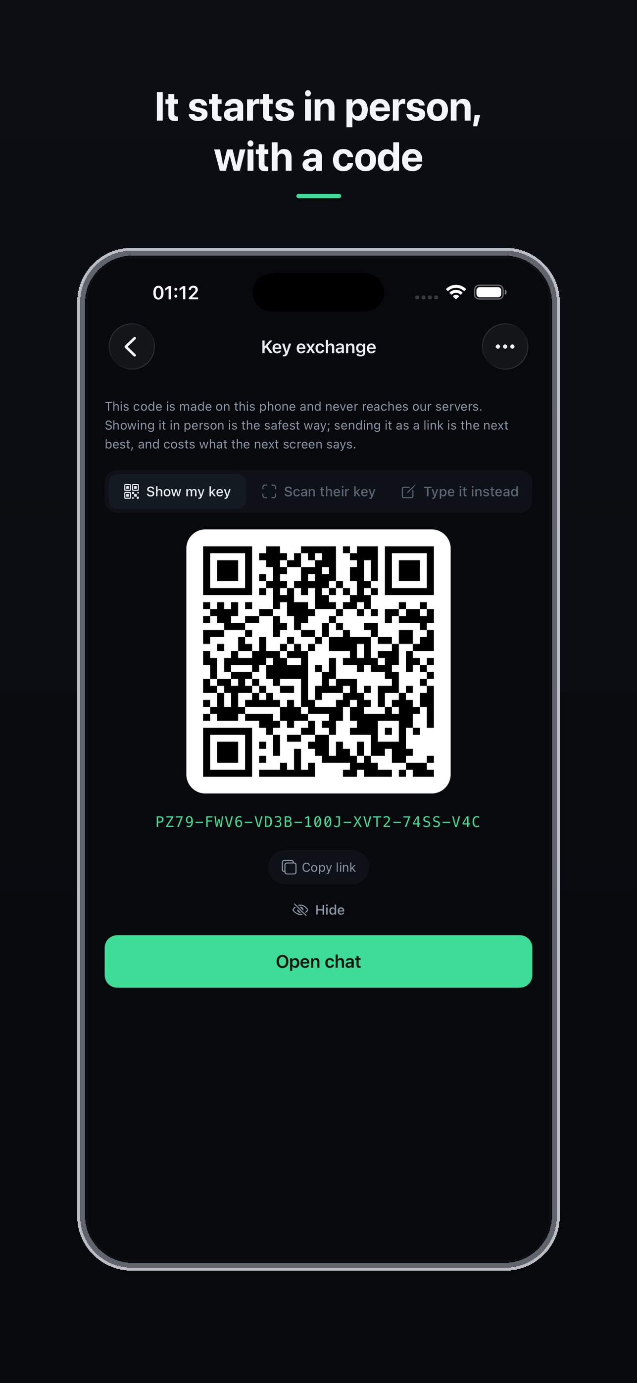 Screenshot 1 of Cerberus: Private Secure Chat