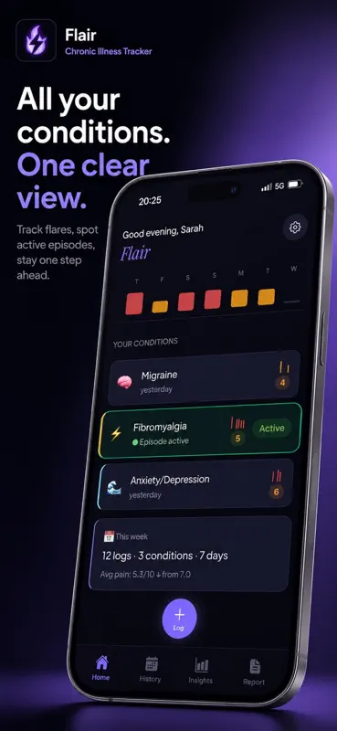 Flair: Chronic Illness Tracker screenshot 2 of 10