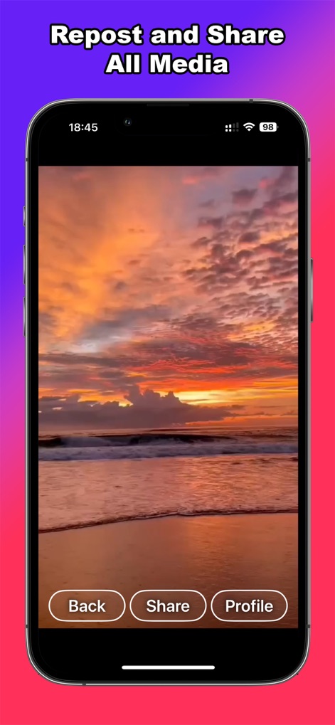 Followers: Unfollowers Tracker - This app facilitates easy content management by allowing users to view media in full-screen and quickly "Share" it across platforms.