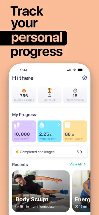 Home Workout Planner, Trackerのスクリーンショット（6/7）
