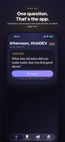 OneQ: One Question a Day Screenshot 1 of 7