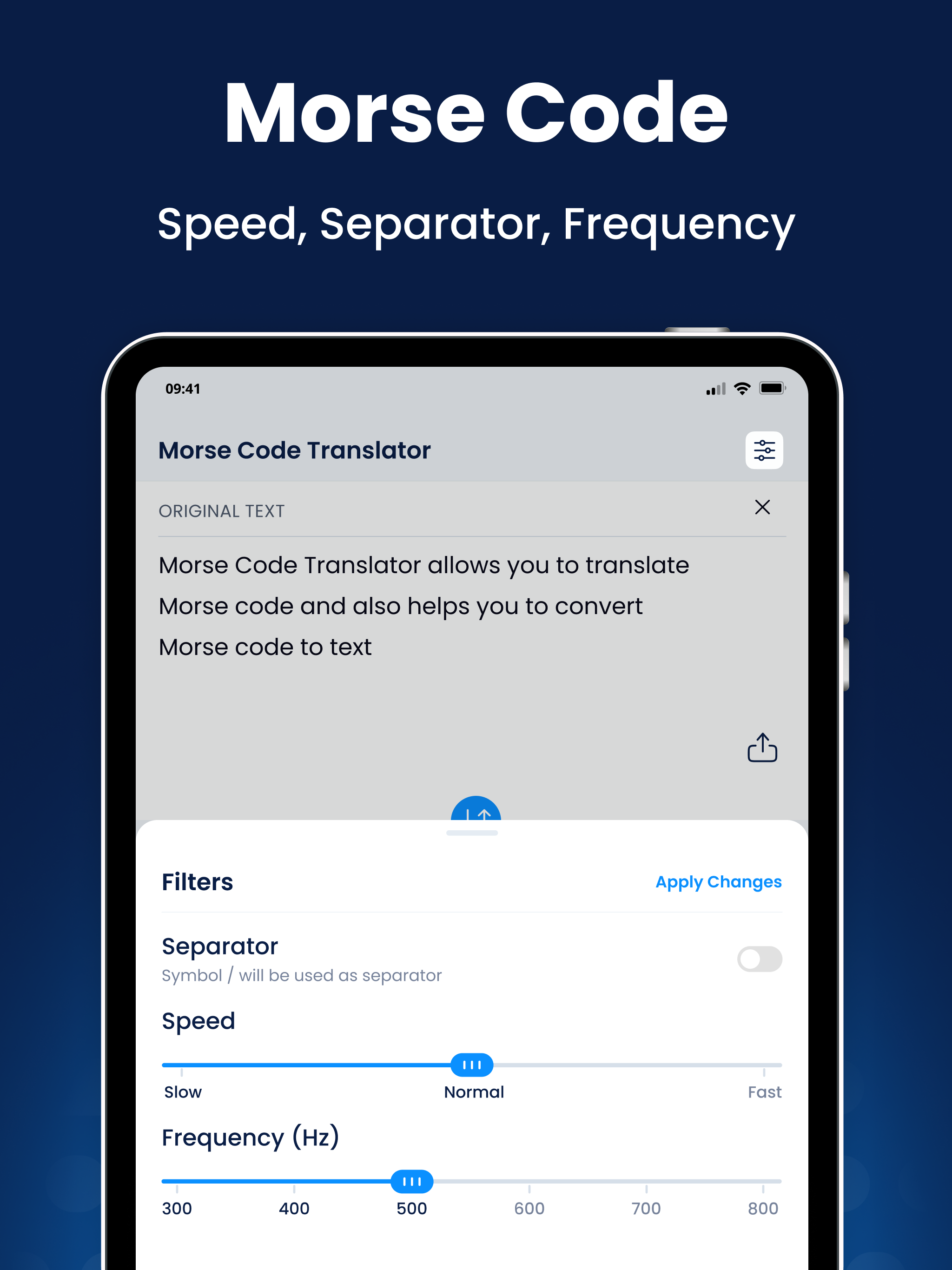 Morse Code Translator & Decode