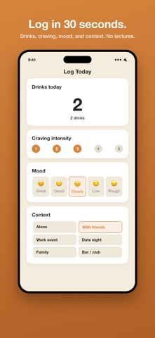 Sober Habit iPhone screenshot
