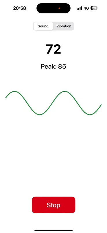 Sound and Vibration Meter screenshot 1 of 2