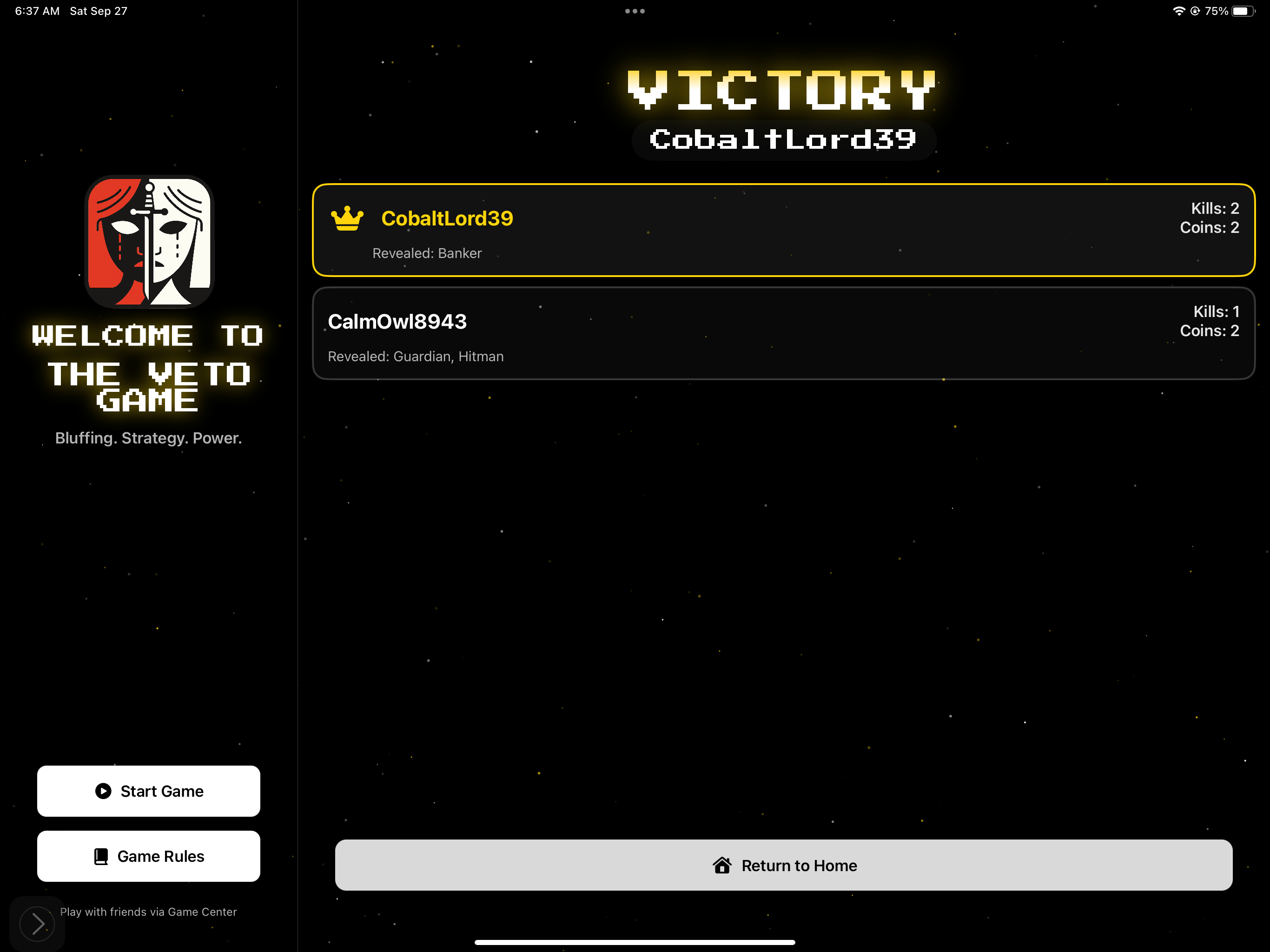 The Veto Game