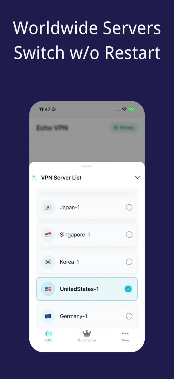 #3. Echo VPN - Secure & Fast (iOS) 来自: GalaxNet Ltd.